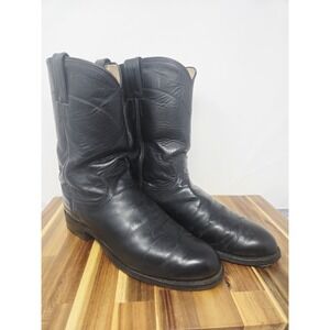 Justin Ropers Cowboy Boots Men's Size 8 EE Style 3133 Made In USA WESTERN